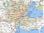 Detroit Map Tourist Attractions - TravelsFinders.Com