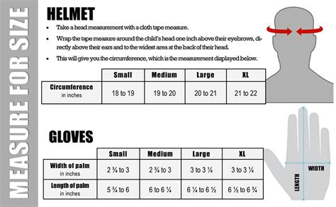 Not all helmets are created equal. Kids Motorcycle Helmet Size Chart | Motorcycle helmets ...