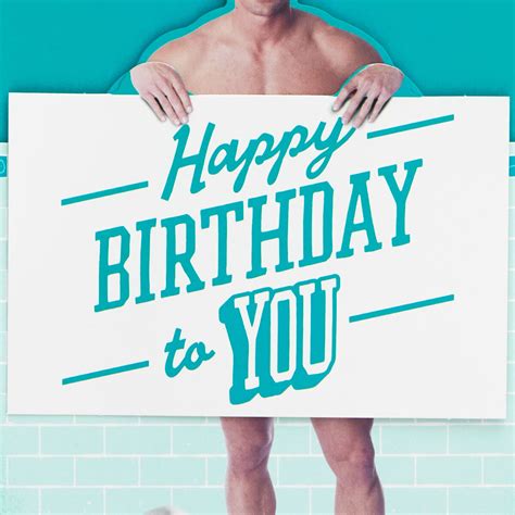 naked guy birthday message pop up birthday card greeting cards hallmark