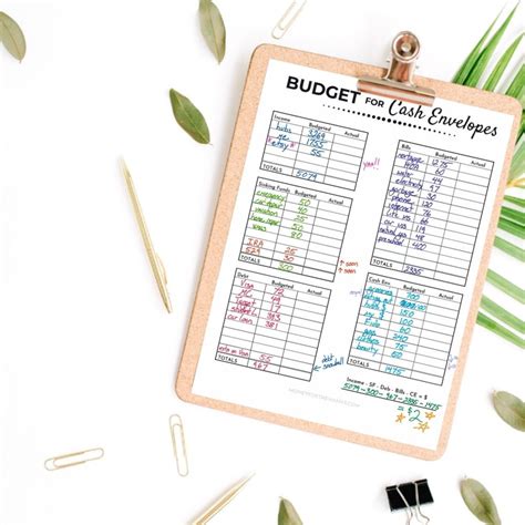 Cash Envelope Printable Budget Planner Money For The Mamas