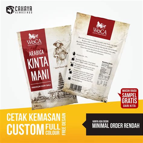 Jual Kemasan Standing Pouch Full Print Kemasan Standing Pouch Custom