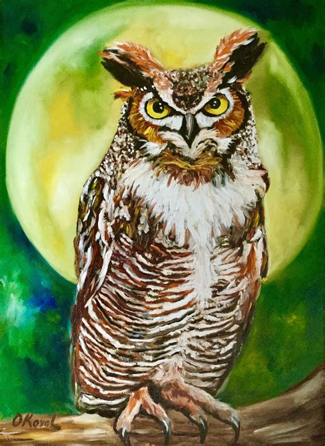 Pin By Sar On Art Owl Oil Painting On Canvas Paintings For Sale
