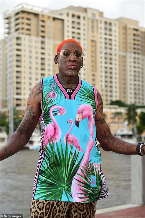 Dennis Rodman Is Confronted By Airport Cops After Ignoring Four Requests To Pull Up His Face