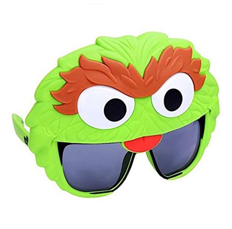 Costume Sunglasses Sesame Oscar The Grouch Sun Staches Party Favors