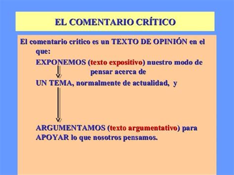 Pasos Para Hacer Un Comentario Critico Kulturaupice