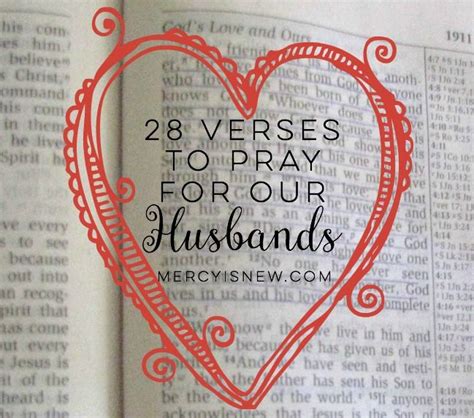 28 Verses To Pray For Your Husband Free Printable Love Notes Artofit