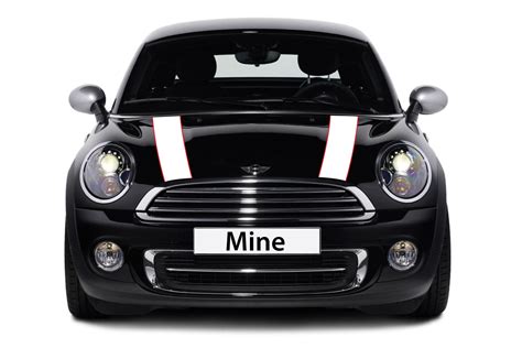 Mini Cooper Hood Bonnet Stripe Decals Exact Fit Two Color Laminated