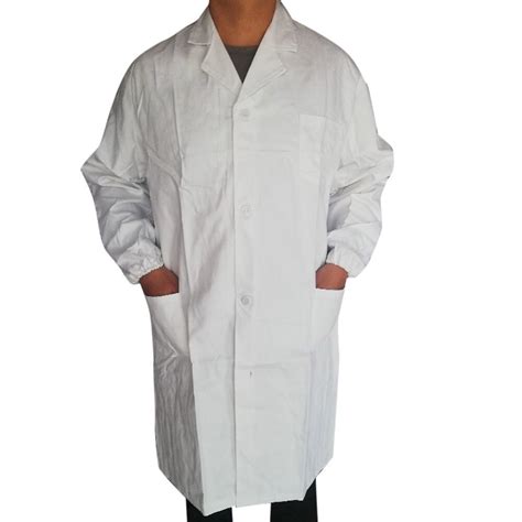 White Lab Coat Laboratory Unisex Warehouse Doctor Work Wear Hospital
