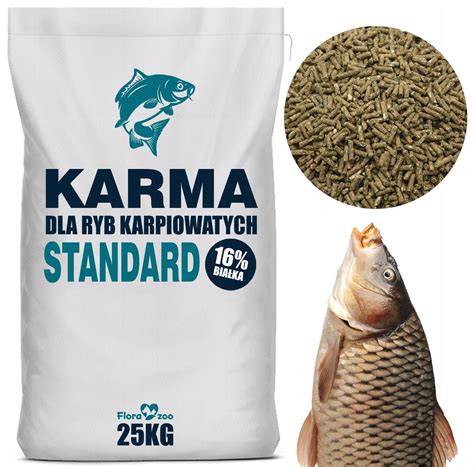 Karma Pokarm Pasza Dla Ryb Karpi Standard 25kg Erlipl