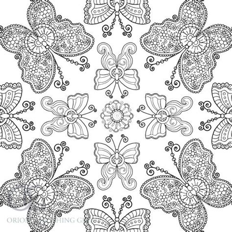 Colour Me Mindful Butterflies Previews Book Illustration Mandala