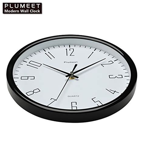 Plumeet 10 Silent Wall Clock With Large Graceful Numbers And Non