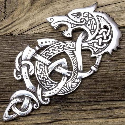 Fenrir Norse Wolf Zoomorphic Kilt Pin Celtic Art Celtic Designs