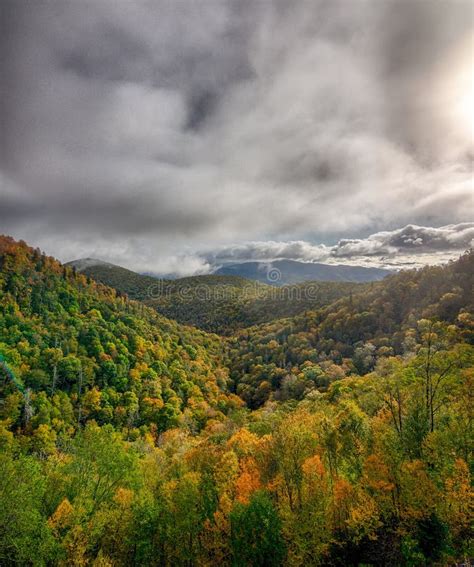 Autumn In The Appalachian Mountains Viewed Along The Blue Ridge Parkway