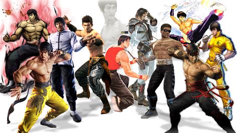 Video Game Archetypes Bruce Lee Homages By The4thsnake On Deviantart