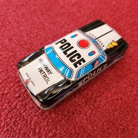 retro toy tin plate vintage toy police car antique mini car nostalgic toy ebay