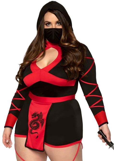 Plus Size Dragon Ninja Costume Womens Halloween Costumes Leg Avenue
