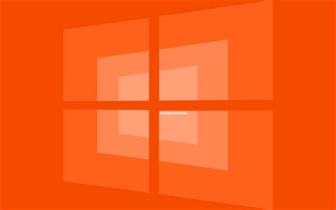 Windows 10 Orange Wallpaper