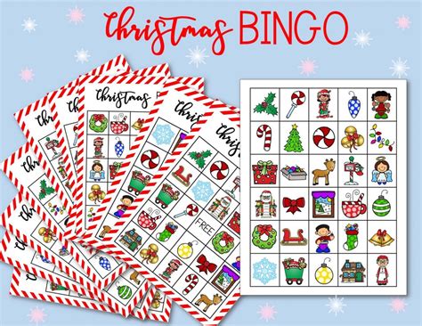 Free Printable Christmas Bingo Cards For Kids And Classrooms Happy