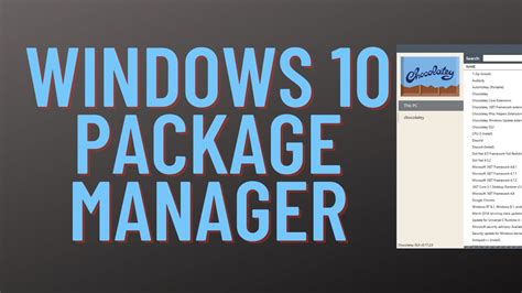 How To Install Windows 10 Package Manager Youtube