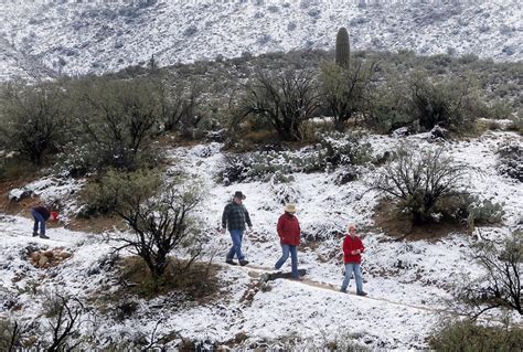 Photos Snowfall In Tucson Arizona California