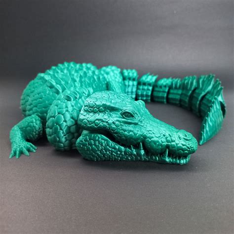 Stl File Giant Crocodile Articulated・3d Printing Model To Download・cults