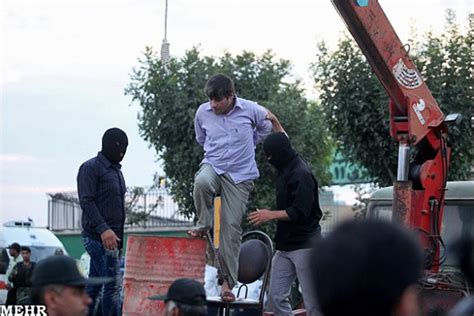 Iran Two Hanged In Public Near Tehran