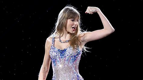 Taylor Swift Shines In A Stunning Silver Bodysuit And Boots At The Eras