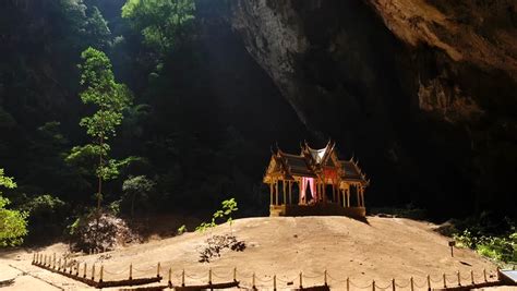 Hand Held Shot Of Inside Phraya Nakhon Cave In Sam Roi Yot Thailand