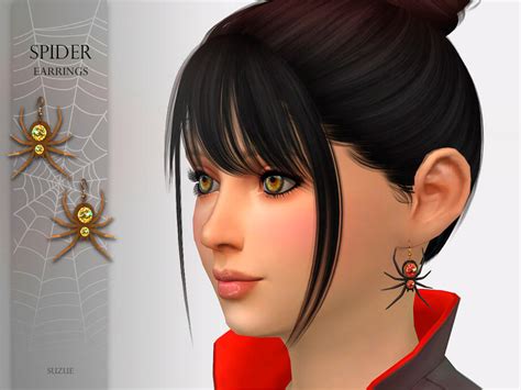 Sims 4 Spider Earrings Child By Suzue The Sims Book