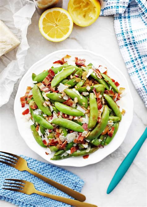 Sugar Snap Peas With Bacon And Parmesan Yay For Food