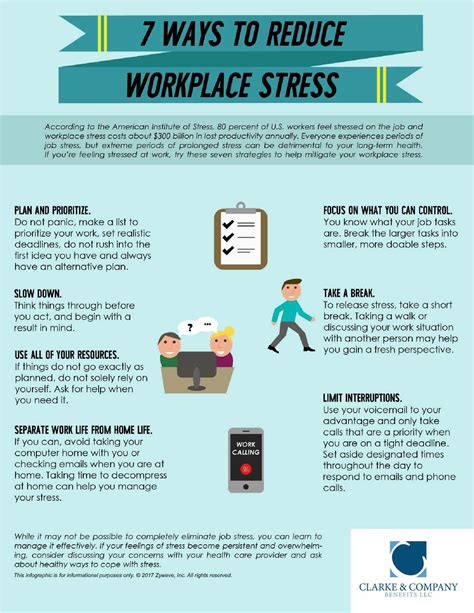 7 Ways To Reduce Workplace Stress Clarke Benefits