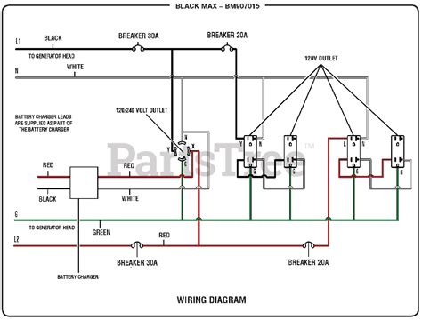 Black Max Bm 907015 090930287 Black Max 7000 Watt Generator Wiring