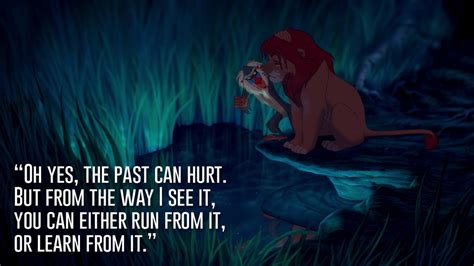 Lion king rafiki quote about the past. 20 Disney Quotes To Live Your Life By