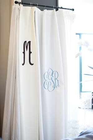 Shop unique monogram shower curtains from cafepress. Monogrammed Shower Curtain