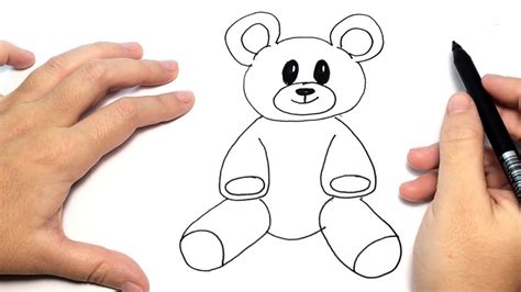 Simple Teddy Bear Drawing Easy Step By Step Foto Images