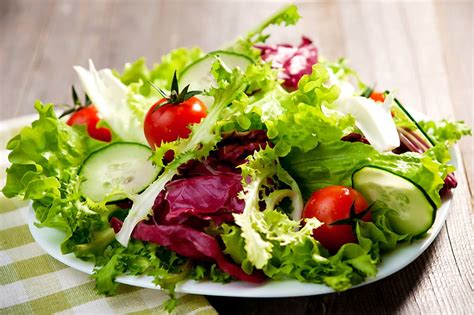 Hd Wallpaper Vegetable Salad Greens Vegetables Tomatoes Cabbage