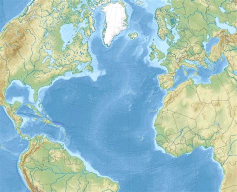 Oceano Atlantico Mapa Mapa