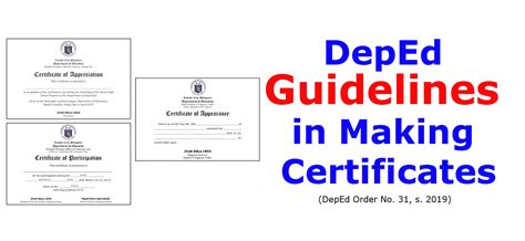 Deped Cert Of Recognition Template Deped Cert Of Recognition Template