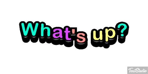 Whats Up Sentence Animated  Logo Designs Textstudio