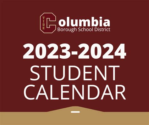 CBSD Board Approves 23-24 Student Calendar | Columbia Borough School