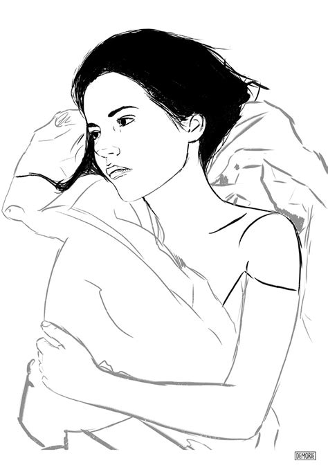 Sleeping Girl Drawing Demorie