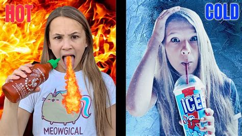 Hot Vs Cold Challenge Of5 Compilation Youtube
