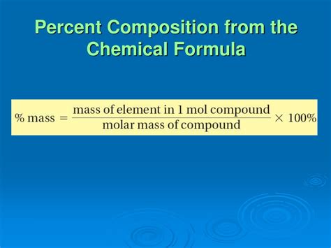 Ppt Percent Composition And Chemical Formulas Powerpoint Presentation