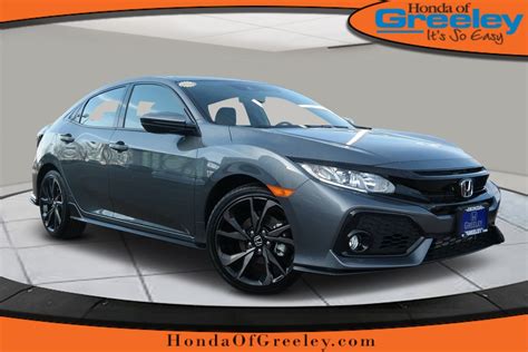 Lx, sport, ex, and touring (called sport the hatch also gets a turbo engine standard. New 2019 Honda Civic Hatchback Sport Hatchback in Greeley ...