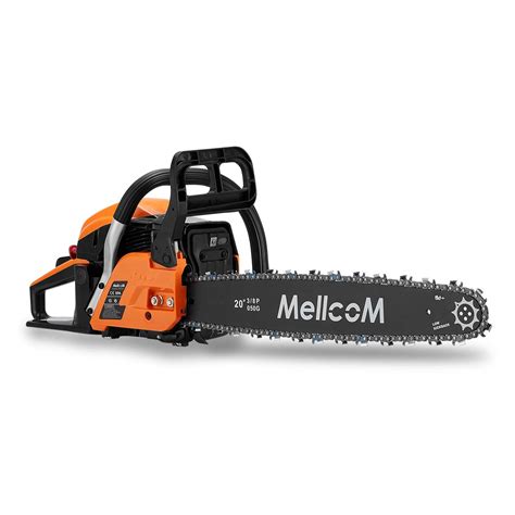 Buy Mellcom 62cc 2 Cycle Gas Powered Chainsaw 20 Inch 2 Stroke Handed