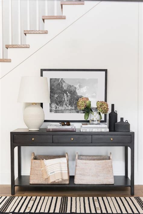 How To Style Your Entryway Console Hallway Table Decor Entry Table