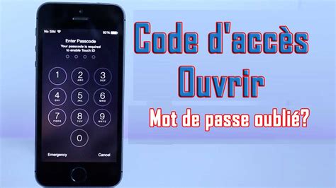 Comment Déverrouiller Un Iphone 8 Sans Le Code - Comment débloquer un code d'accès iPhone/iPad/iPod Touch sans