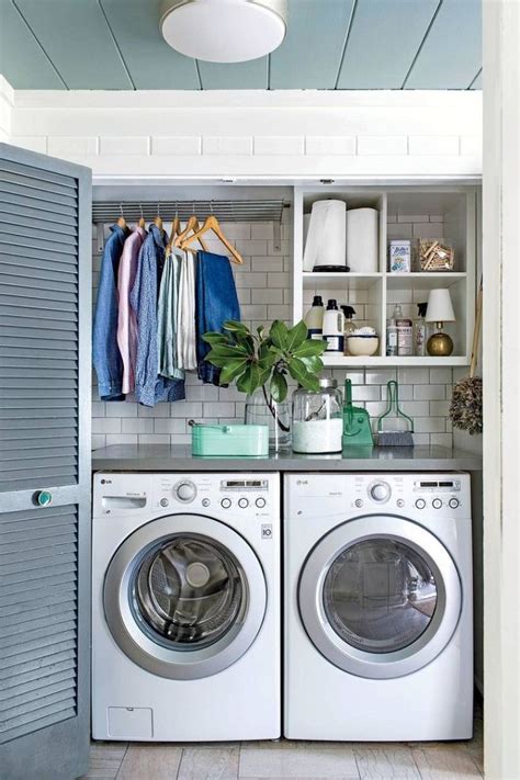 Small Bathroom Laundry Room Combo Interior And Layout Design Ideas In