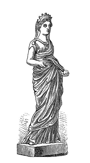 Roman Goddess Juno Stock Illustration Download Image Now Istock