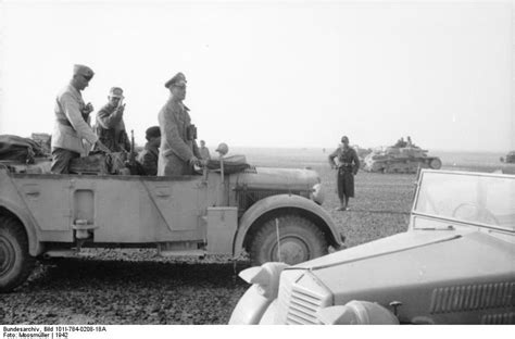 Erwin Rommel Inspecting Italian Troops North Africa R Ww